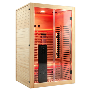 Blisspod I Venetian RED I All-In-One - Full Spectrum + Red Light Therapy I Indoor Premium Sauna I 2 Person